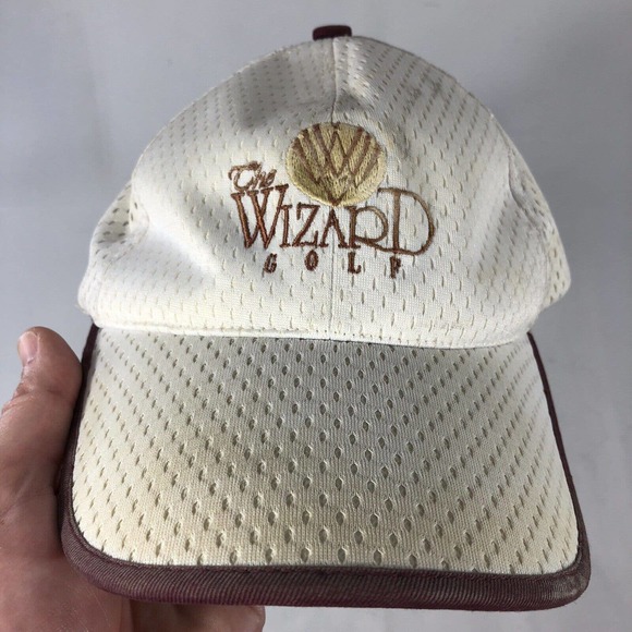 THE WIZARD GOLF HAT CAP ADJUSTABLE ONE SIZE FITS MOST STRAP OSFM DISCOLORED - Picture 16 of 16